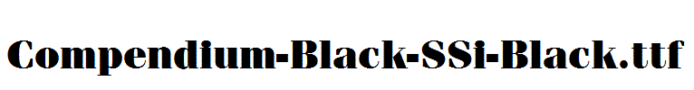 Compendium-Black-SSi-Black.ttf