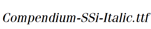 Compendium-SSi-Italic.ttf