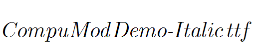 CompuModDemo-Italic.ttf