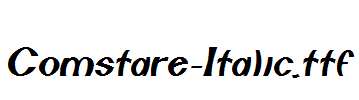 Comstare-Italic.ttf