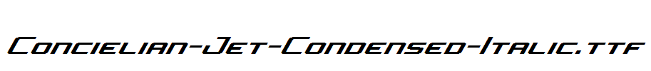 Concielian-Jet-Condensed-Italic.ttf