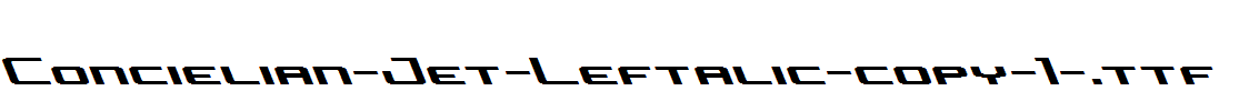 Concielian-Jet-Leftalic-copy-1-.ttf