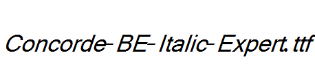 Concorde-BE-Italic-Expert.ttf