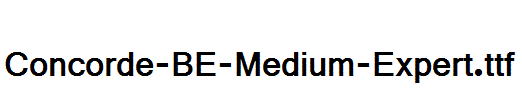 Concorde-BE-Medium-Expert.ttf