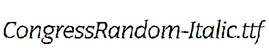 CongressRandom-Italic.ttf