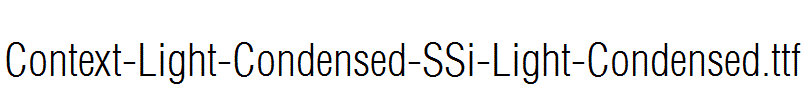 Context-Light-Condensed-SSi-Light-Condensed.ttf