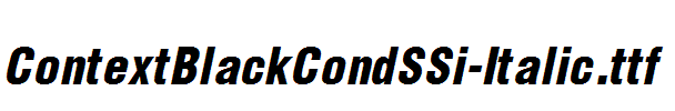 ContextBlackCondSSi-Italic.ttf
