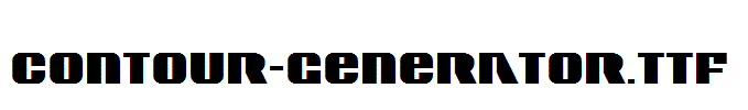 Contour-Generator.ttf