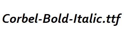 Corbel-Bold-Italic.ttf