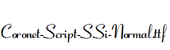 Coronet-Script-SSi-Normal.ttf