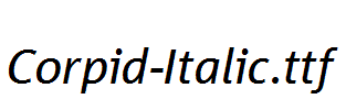 Corpid-Italic.ttf