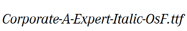 Corporate-A-Expert-Italic-OsF.ttf