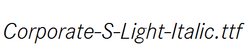 Corporate-S-Light-Italic.ttf