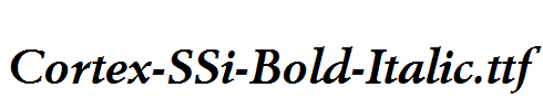Cortex-SSi-Bold-Italic.ttf