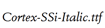 Cortex-SSi-Italic.ttf