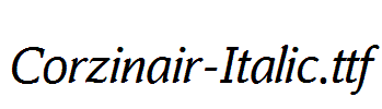 Corzinair-Italic.ttf