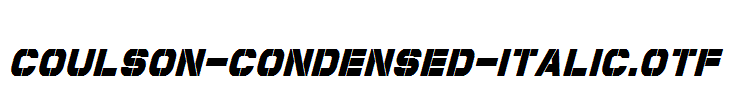 Coulson-Condensed-Italic.otf