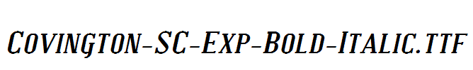 Covington-SC-Exp-Bold-Italic.ttf