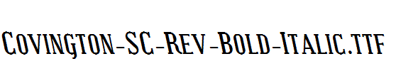 Covington-SC-Rev-Bold-Italic.ttf