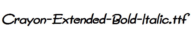 Crayon-Extended-Bold-Italic.ttf