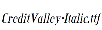 CreditValley-Italic.ttf