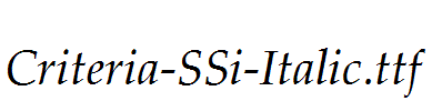 Criteria-SSi-Italic.ttf