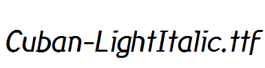 Cuban-LightItalic.ttf