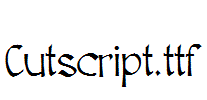 Cutscript.ttf