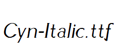 Cyn-Italic.ttf