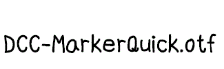 DCC-MarkerQuick.otf