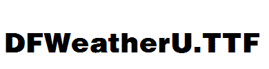 DFWeatherU.ttf