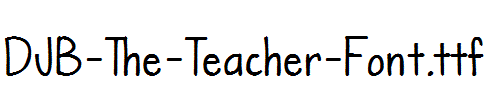 DJB-The-Teacher-Font.ttf