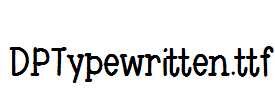 DPTypewritten.ttf