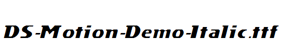 DS-Motion-Demo-Italic.ttf