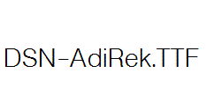 DSN-AdiRek.ttf