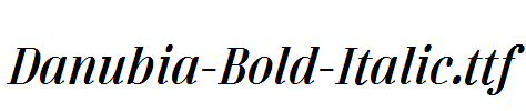 Danubia-Bold-Italic.ttf