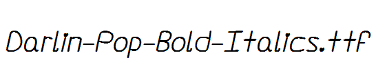 Darlin-Pop-Bold-Italics.ttf