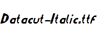 Datacut-Italic.ttf