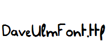 DaveUlmFont.ttf