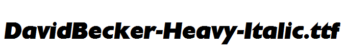 DavidBecker-Heavy-Italic.ttf