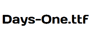 Days-One.ttf