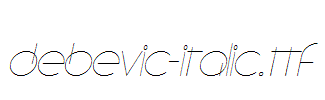 Debevic-Italic.ttf