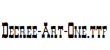 Decree-Art-One.ttf