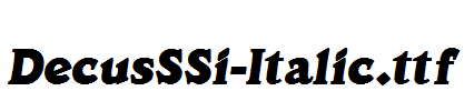 DecusSSi-Italic.ttf