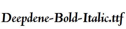 Deepdene-Bold-Italic.ttf