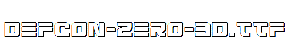 Defcon-Zero-3D.ttf