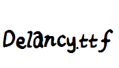 Delancy.ttf