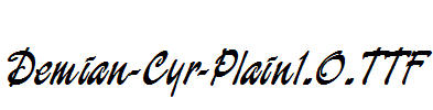Demian-Cyr-Plain1.0.ttf