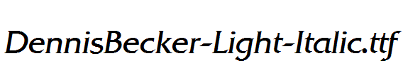 DennisBecker-Light-Italic.ttf