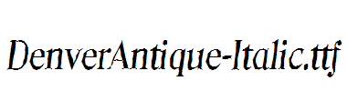 DenverAntique-Italic.ttf